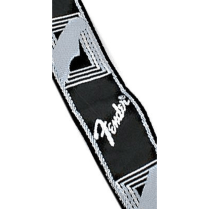 Fender 2 Monogrammed Strap Black/Light Grey/Dark Grey