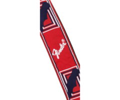 Fender 2 Monogrammed Strap Red/White/Blue