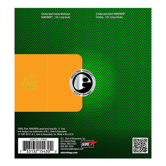 Elixir Single 5Th 15430 130 Gauge Bass Guitar Strings Nickel