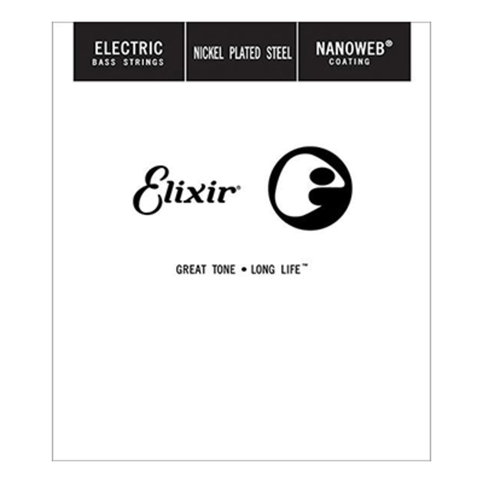 Elixir E15431 Nanoweb 130XL Bass Guitar Single String Nickel Wound