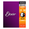Elixir 13 to 56 Nanoweb 80/20 Bronze Acoustic guitar Strings