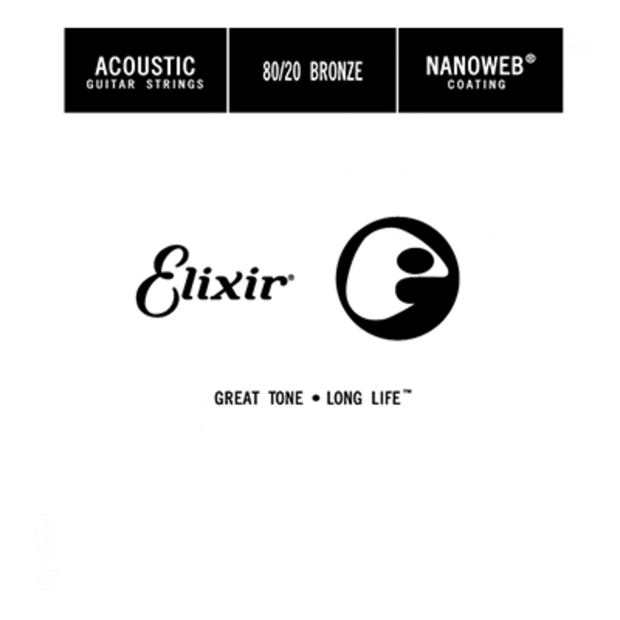 Elixir Nanoweb 15132 032 Acoustic Guitar Single String Phosphor Bronze