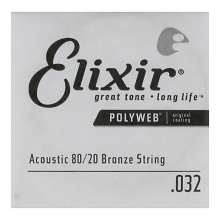 Elixir Polyweb 13132 032 Acoustic Single String Bronze Wound