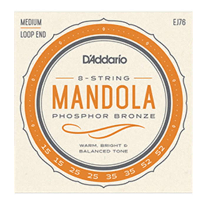 D'Addario EJ76 Phosphor Bronze Mandola Strings 15-52