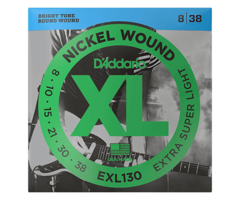 D'Addario EXL130 Extra Super Light Electric Guitar Strings Nickel