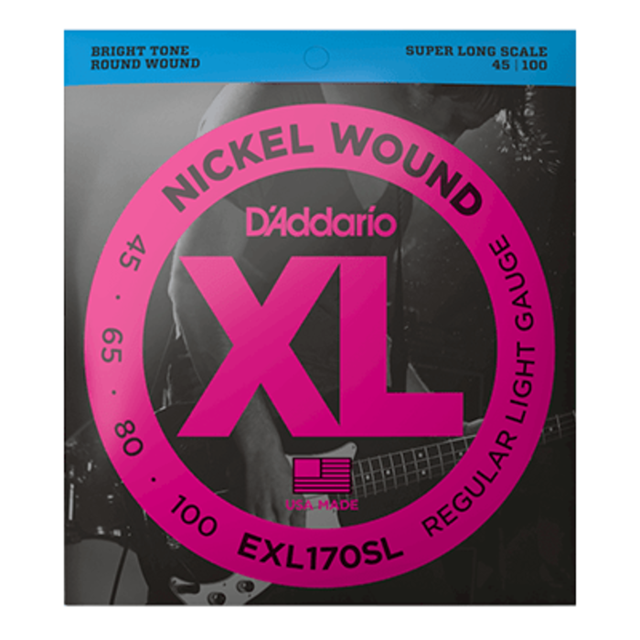 D'Addario EXL170SL Bass Guitar Strings Nickel