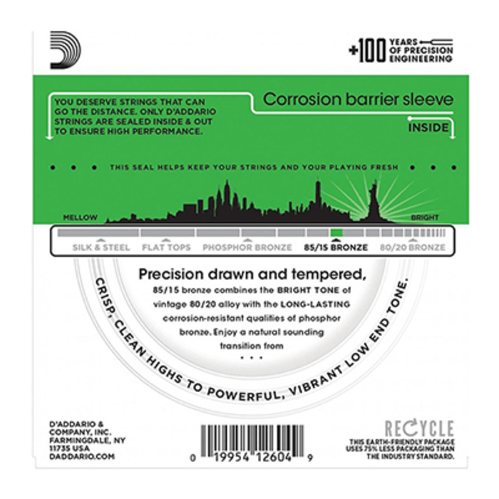 D'Addario EZ890 Super Light Acoustic Guitar Strings American Bronze