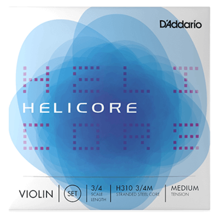 D'Addario H310 Helicore Violin Strings Set 3/4 Medium