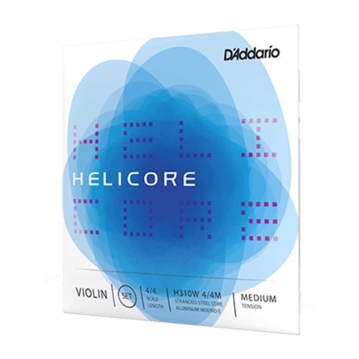 D'Addario H310W Strings Black Nylon 4/4 Medium Violin