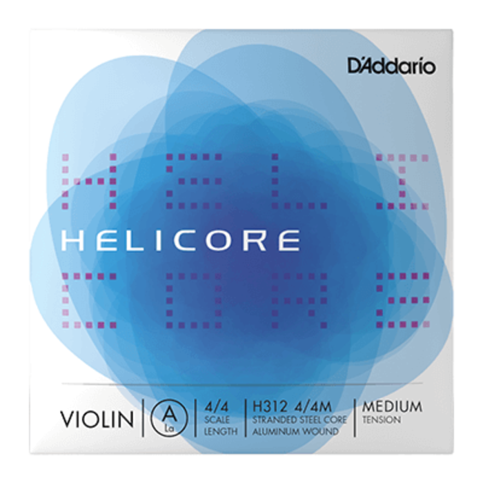 D'Addario Helicore Violin A String H312 4/4M Ball End Medium