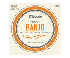 D'Addario J63 Tenor Banjo Strings Nickel
