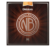 D'Addario NB1256 Light Top / Medium Acoustic Guitar Strings Nickel Bronze