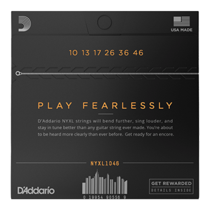 D'Addario NYXL1046 Electric Guitar Strings Nickel Wound