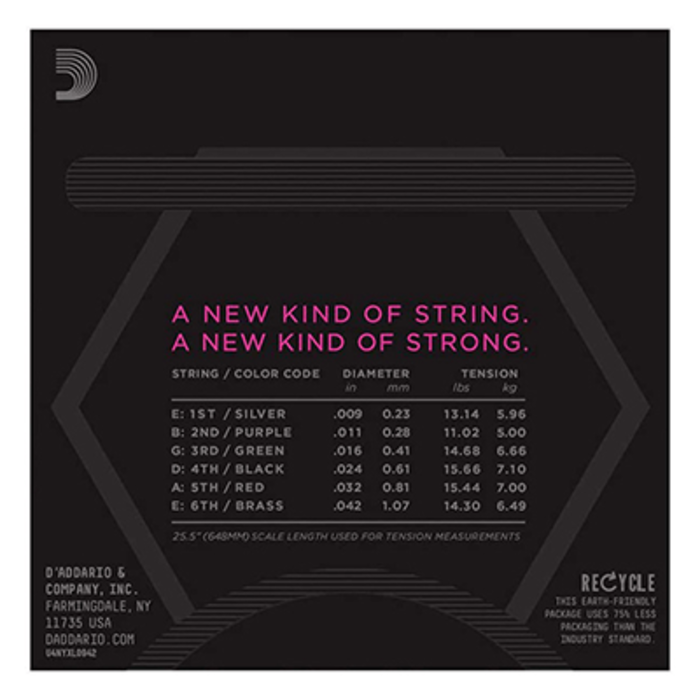 D'Addario NYXL0942 Electric Guitar Strings Nickel Wound