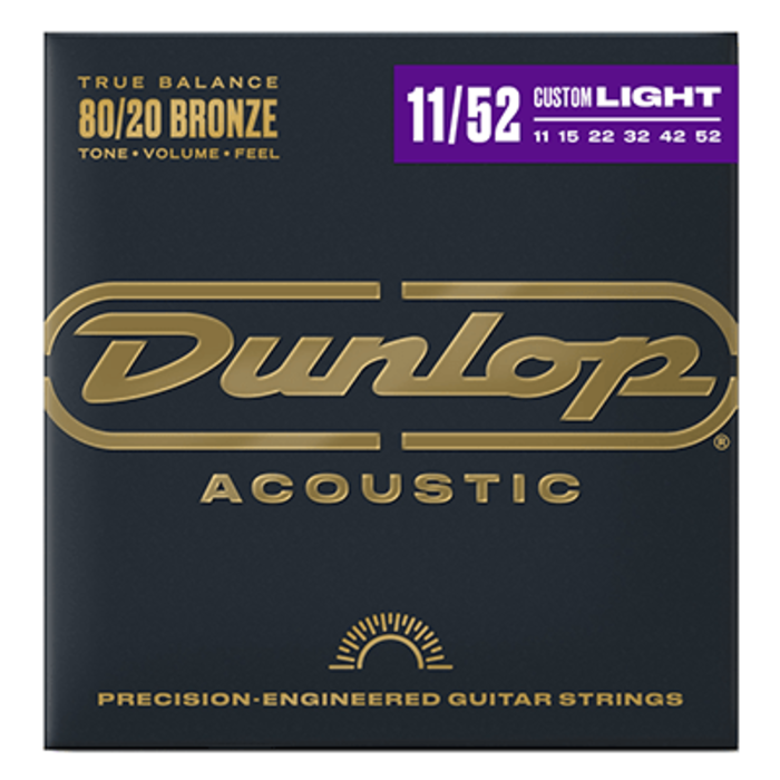 Dunlop DAB1152 11-52 Acoustic Guitar Strings Bronze