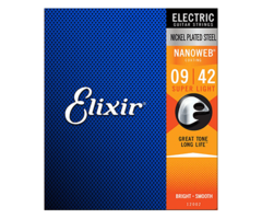 Elixir Nanoweb 12002 Super Light Electric Guitar Strings Nickel