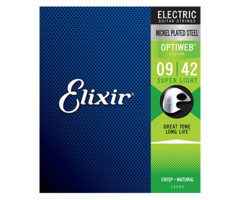 Elixir Optiweb 19002 09-42 Electric Guitar Strings Nickel