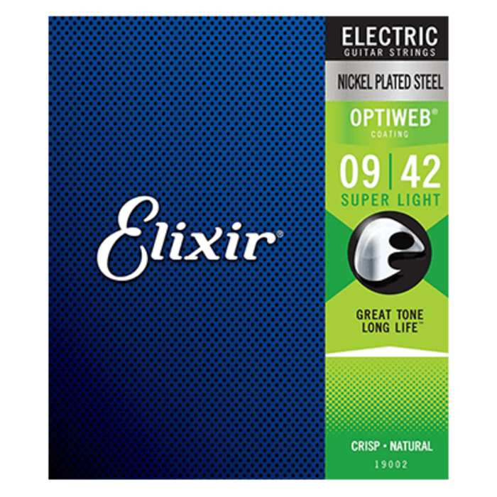 Elixir Optiweb 19002 09-42 Electric Guitar Strings Nickel