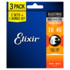 Elixir Nanoweb 16542 10-46 Electric Guitar Strings Bonus Pack Nickel