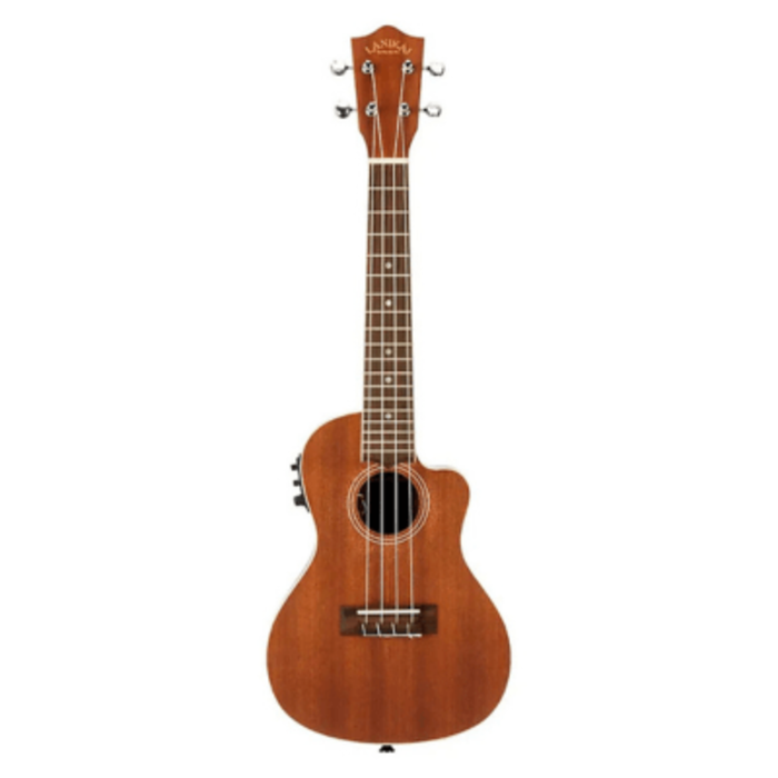 MACEC Mahogany Concert Acoustic Electric Ukulele with Gigbag