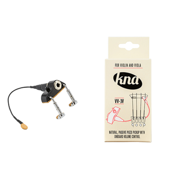 KNA Portable Violin/Viola Piezo Bridge-Mount Pickup W/ Vol