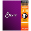 Elixir Nanoweb 16102 13-56 Medium Acoustic Guitar Strings Phosphor Bronze