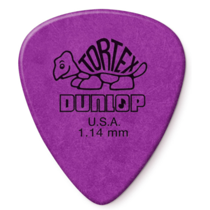 Dunlop 418P1.14  Tortex Purple 1.14mm 12 Pack
