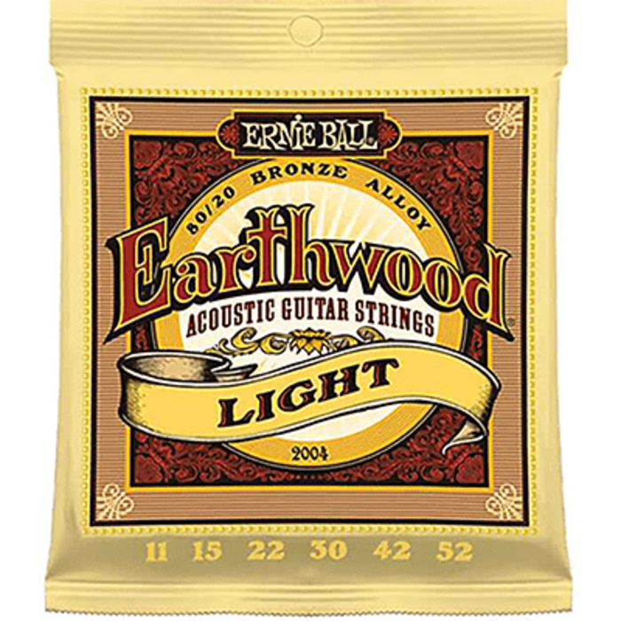 Ernie Ball 2004 Earthwood Light 80/20 Bronze Acoustic Guitar Strings