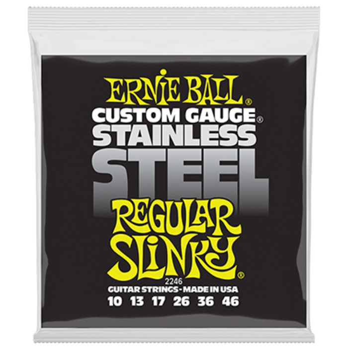 Ernie Ball 2246 Regular Slinky Custom Gauge Stainless Steel Wound Electric Guitar Strings