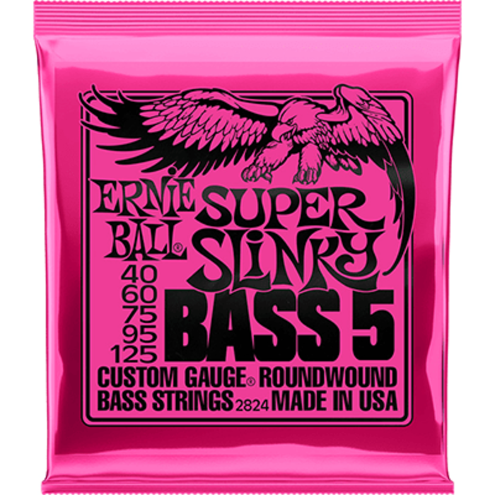 Ernie Ball 2824 Super Slink Bass Guitar Strings Nickel Wound