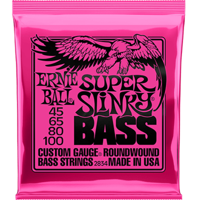 Ernie Ball 2834 Super Slinky Bass Guitar Strings Nickel Wound