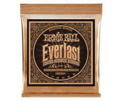 Ernie Ball 2544 Everlast Medium Coated Phosphor Bronze Acoustic Guitar Strings