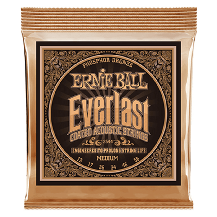 Ernie Ball 2544 Everlast Medium Coated Phosphor Bronze Acoustic Guitar  Strings