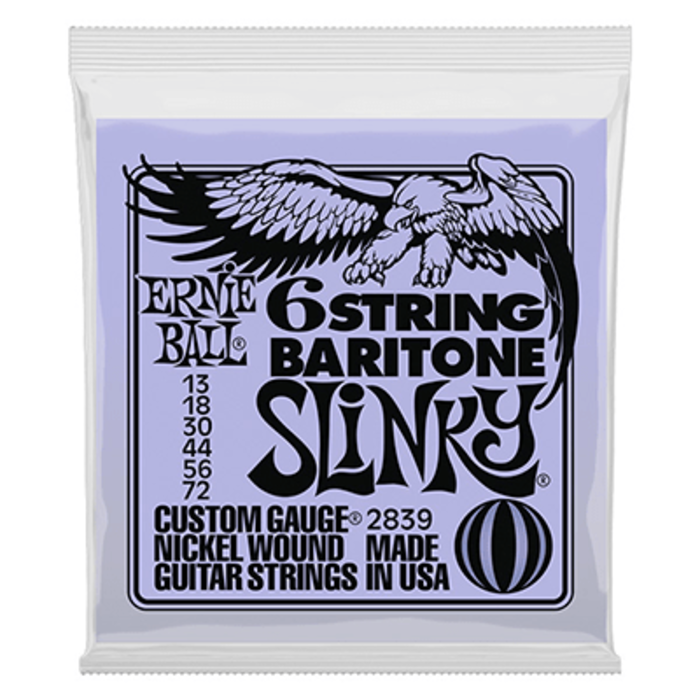 Ernie Ball 2839 Slinky w/ Small Ball End Baritone Guitar Strings