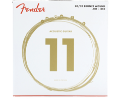 Fender 80/20 Bronze Acoustic Guitar Strings 011-052