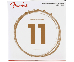 Fender Phosphor Bronze Acoustic Guitar Strings 011-052