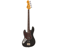 Vintage Left Handed Vj74 Bass- Gloss Black