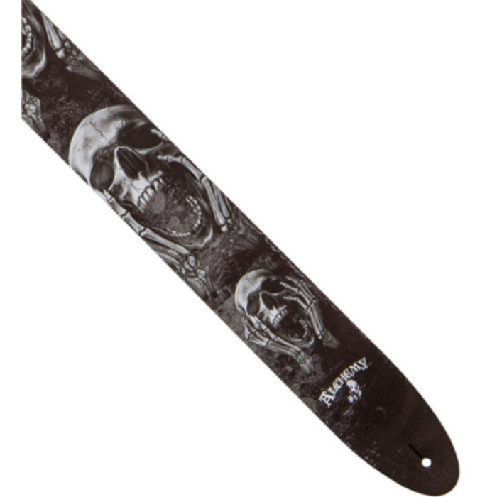 Perri 11028 2.5" Alchemy The Scream Leather Guitar Strap