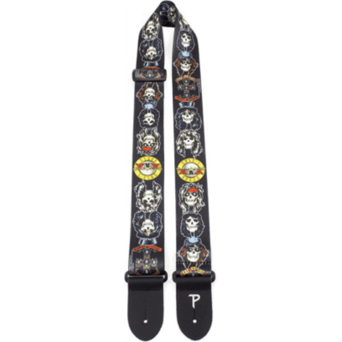 Perri 6012 Guns And Roses Poly Strap Skulls