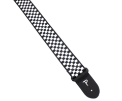 Perri 591 Webbing Black And White Chequer