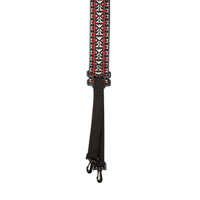 D'Addario 2" Woven Banjo Strap Hootenanny Red
