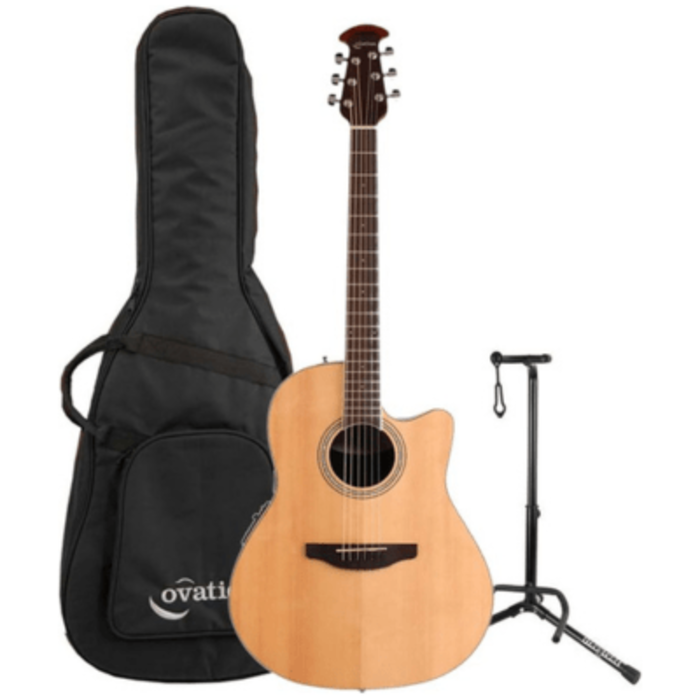 Ovation Ovation Celebrity Std Plus Electro Acoustic Guitar CS24-4 Mid Cutaway Natural