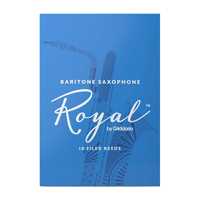 D'Addario RLB1040 Royal Baritone Saxophone Reeds-Strength 4.0