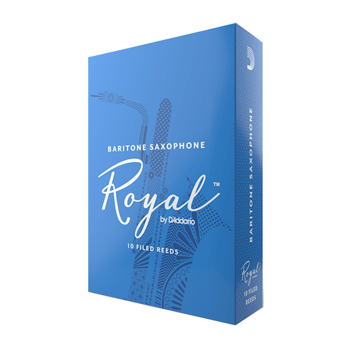 D'Addario RLB1040 Royal Baritone Saxophone Reeds-Strength 4.0