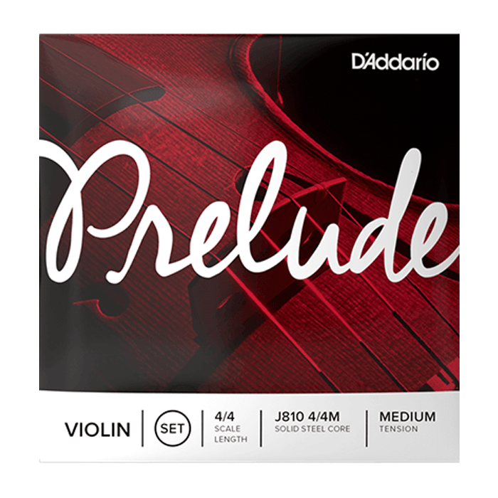 D'Addario J810 4/4 Medium Tension Core Violin Strings Solid Steel