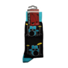 Blue & Yellow Drumkit Socks (Size 6-11)