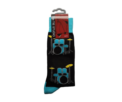 Blue & Yellow Drumkit Socks (Size 6-11)
