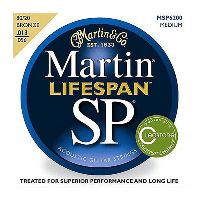 Martin MSP6200 Cleartone Acoustic Guitar Strings Bronze