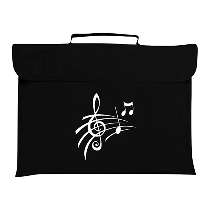 Mapac Music Bag Treble Clef & Notes Black