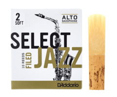 D'Addario Select Jazz Filed Alto Sax Reeds, 2S